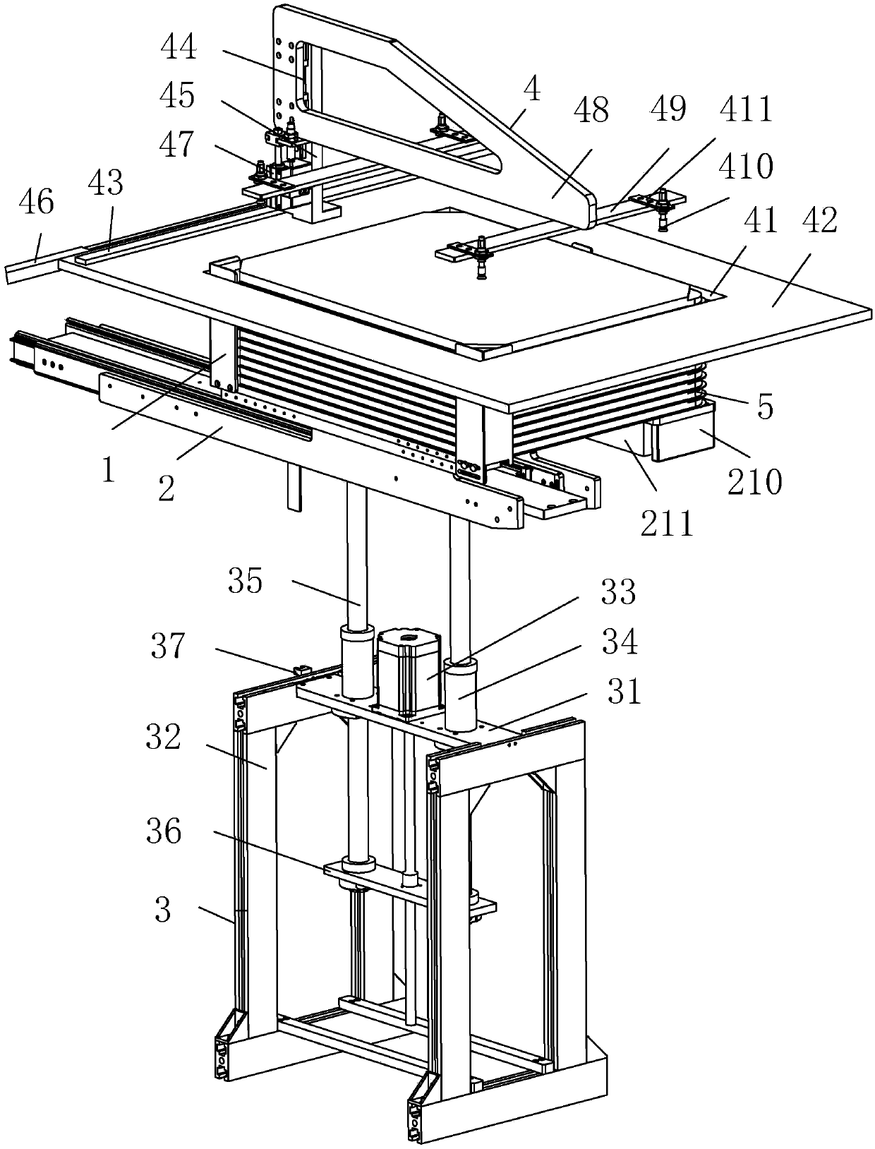 Tray automatic feeding device and automatic feeding method