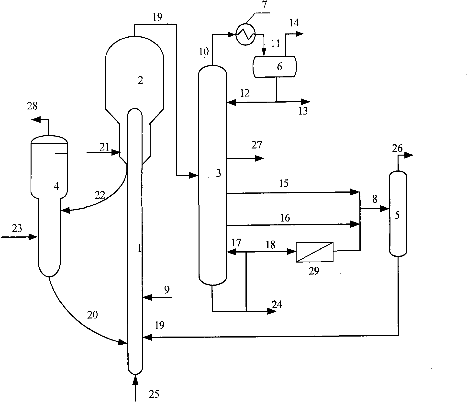 Method for more producing light oil by using hydrocarbon oil