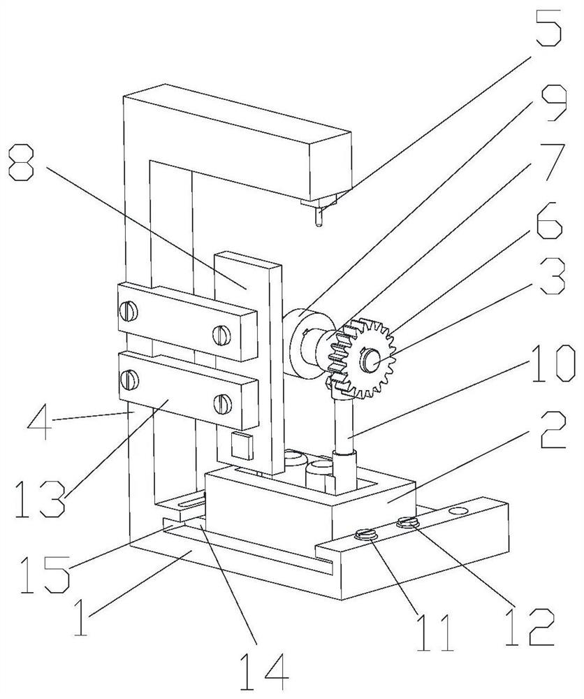 Device for achieving laser processing on surface of involute cylindrical gear