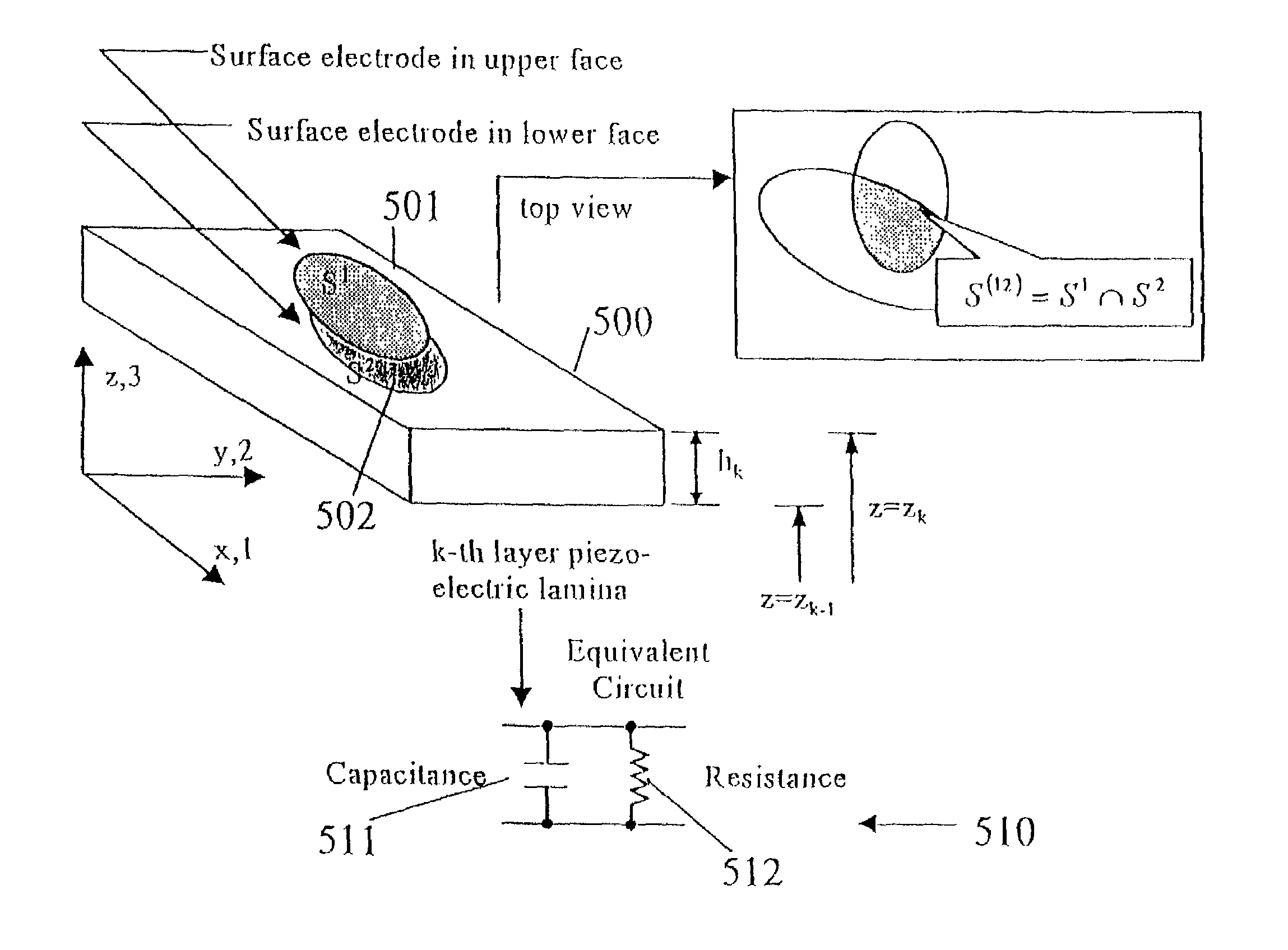 Piezoelectric laminate motion sensing apparatus and method