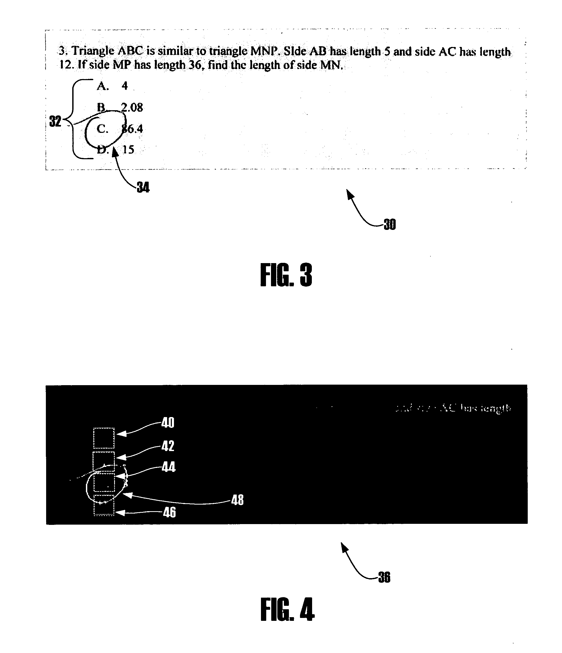 Methods for automatically identifying user selected answers on a test sheet