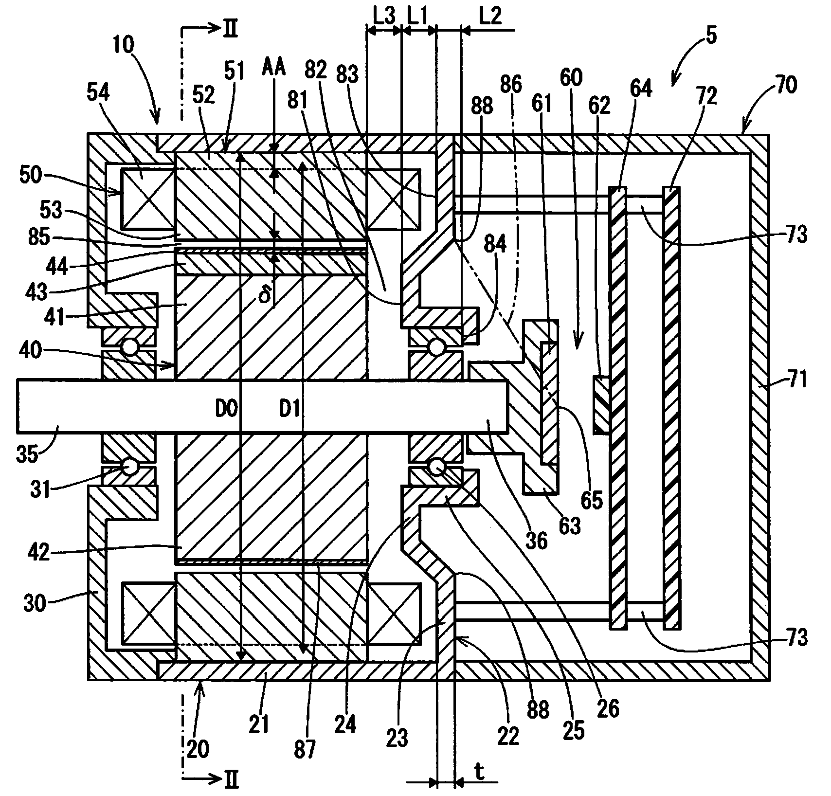 Rotary electric machine and driving apparatus using the same