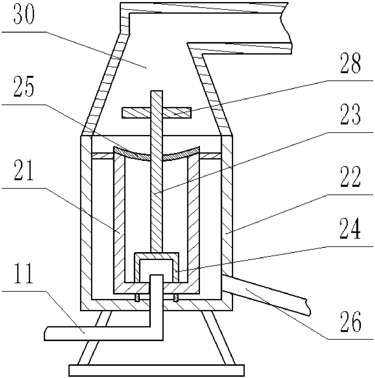 Air filtering device for furniture processing