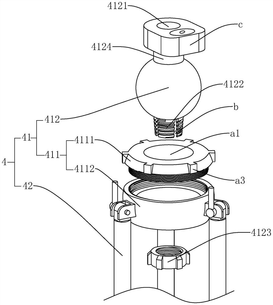 Measuring and positioning coordinate conversion device and its construction method under complex terrain conditions