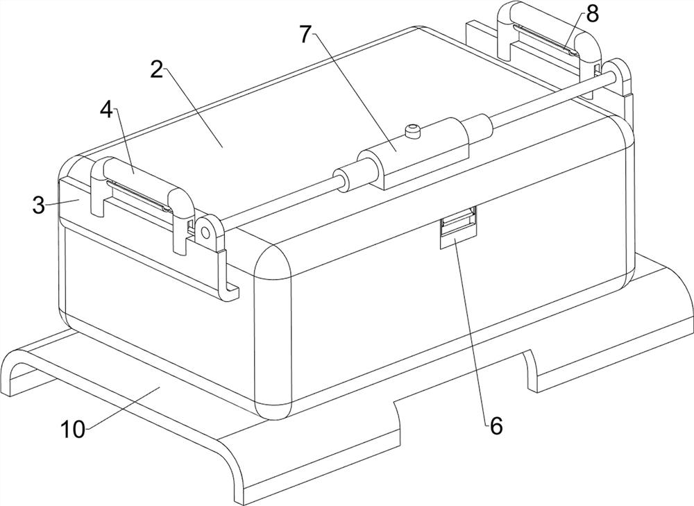 New energy automobile battery carrying box