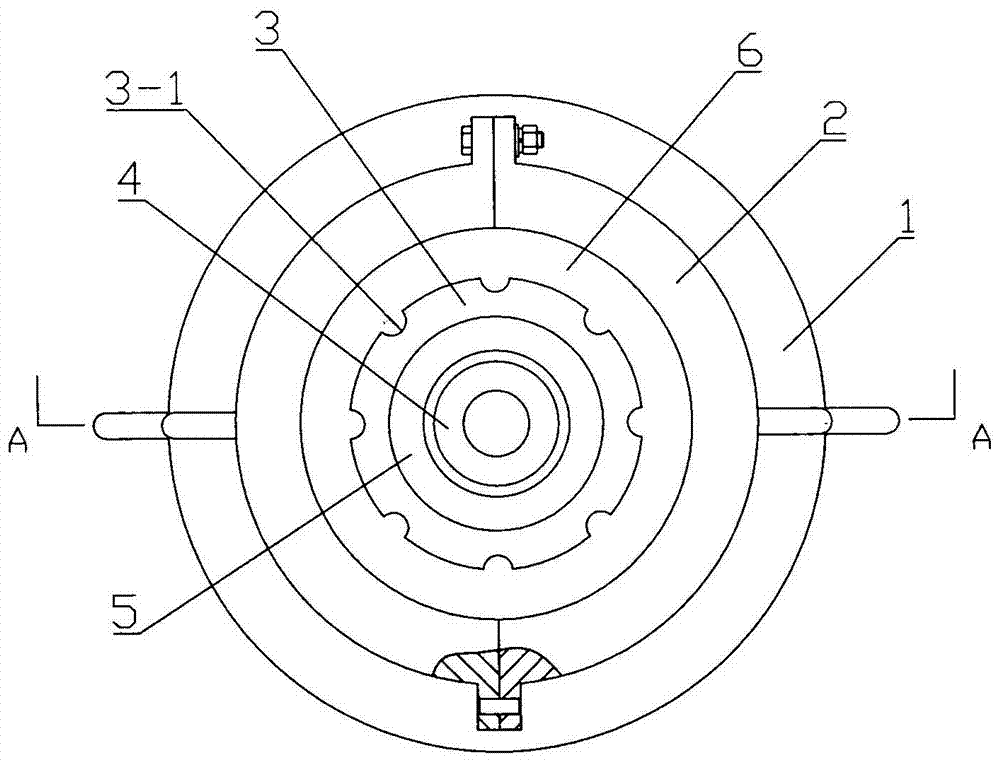 Casting die and casting method of long-cylindrical shell iron casting with ribbed inner chamber