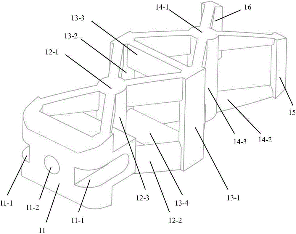 Supporting structure portion of porous titanium interbody fusion cage