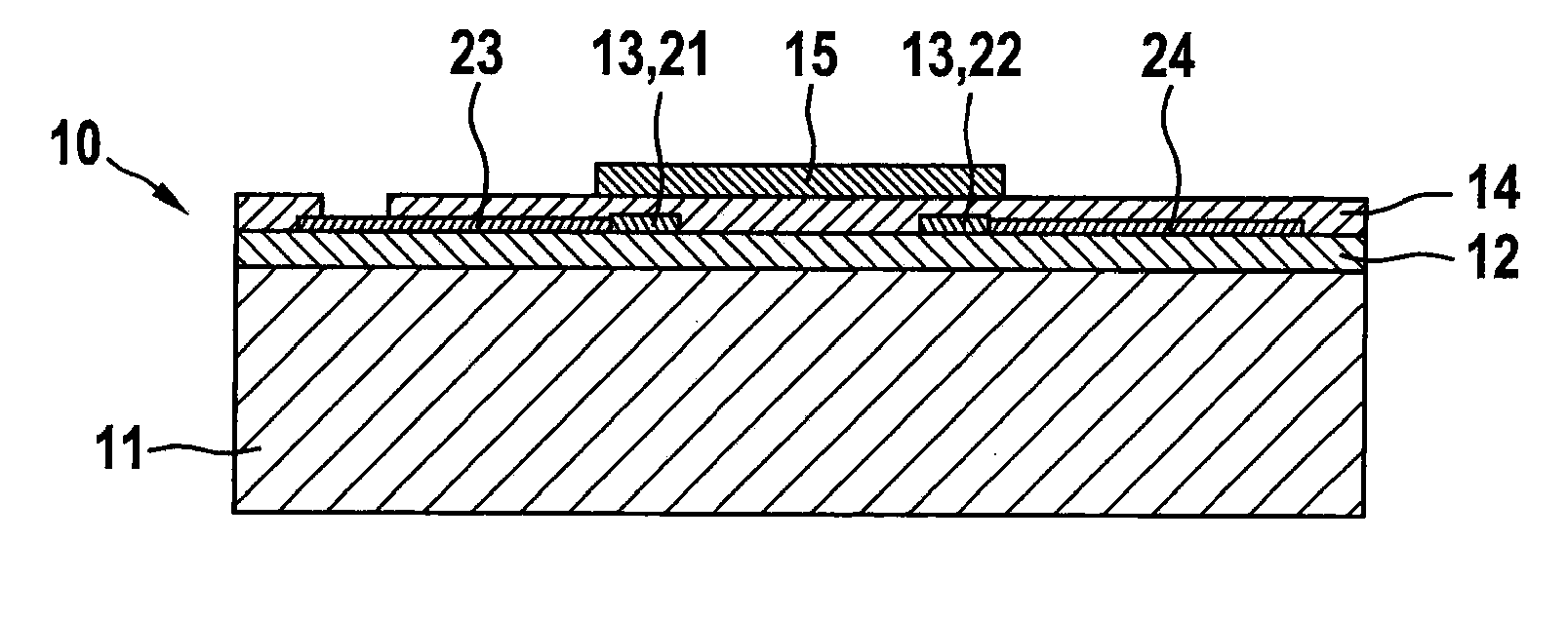 Micromechanical pressure-sensor element and method for its production