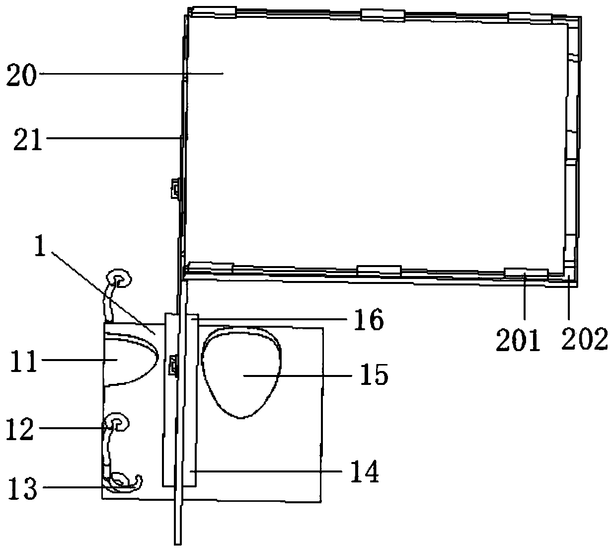 Anti-splashing device for dental operation