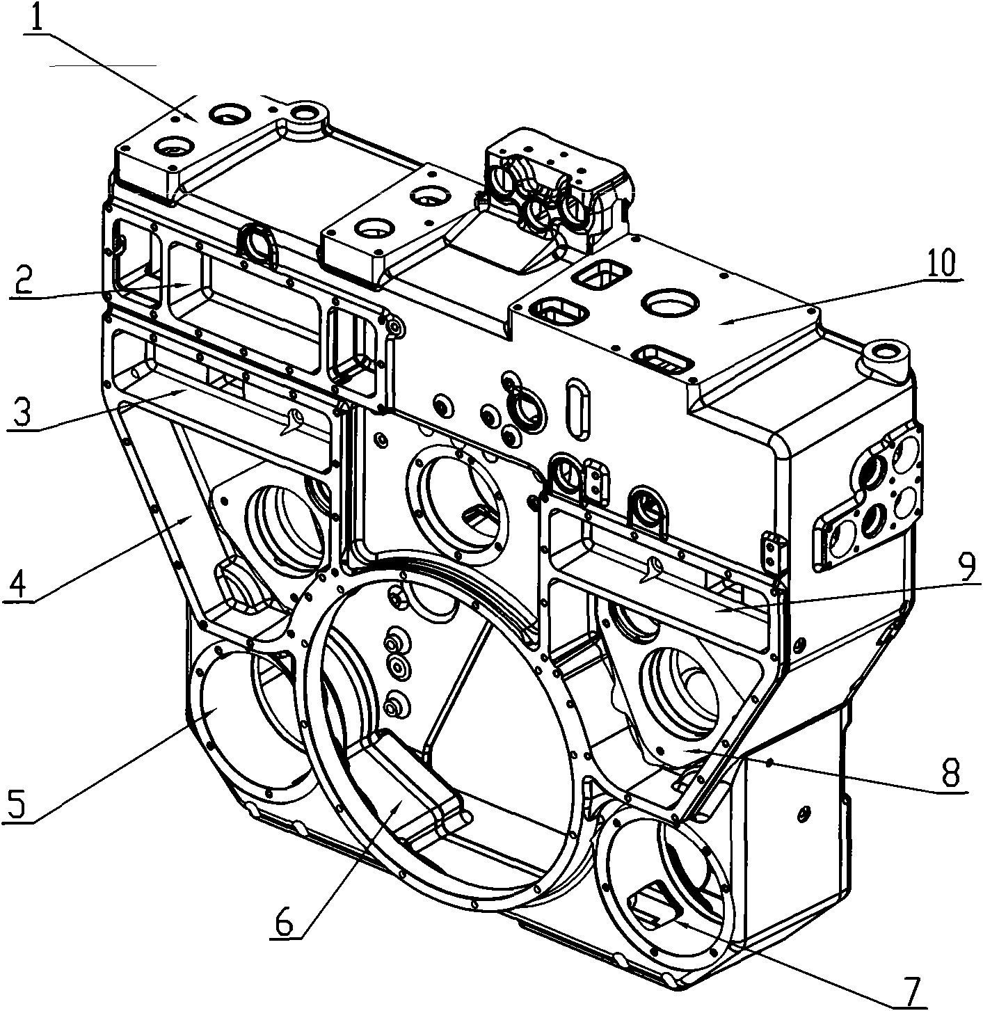 Multifunctional cover for diesel engine