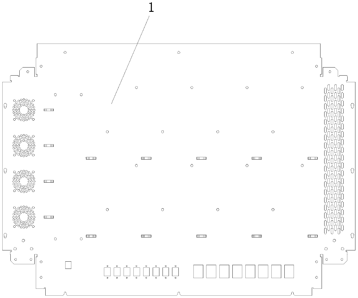 The structure of the test box