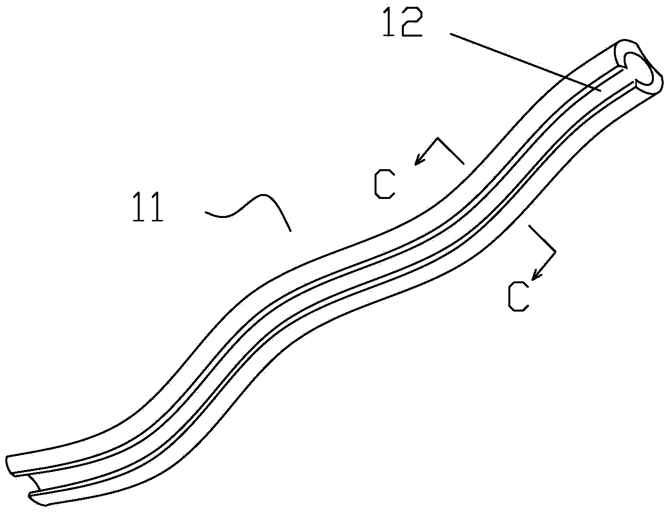 Anti-displacement tube type ductus venosus