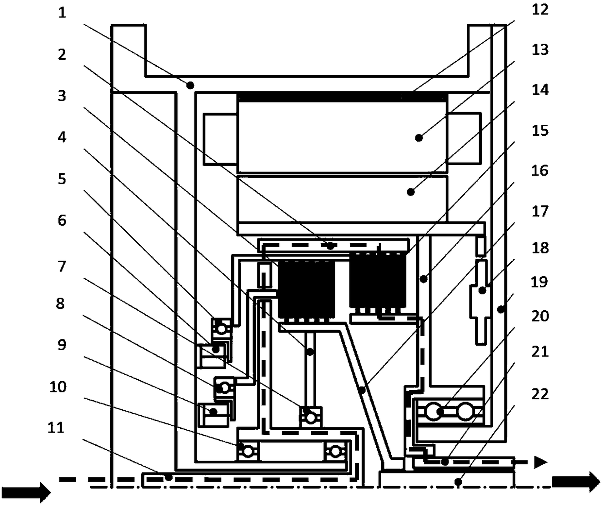 Hybrid power module, hybrid power driving system and vehicle