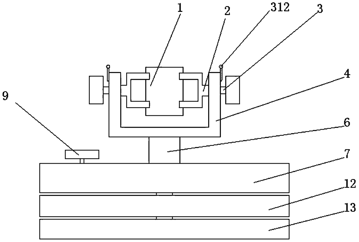 Loudspeaker box capable of realizing directional sound production and multi-angle rotation