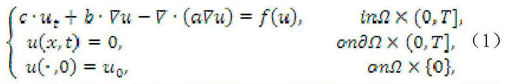 Granular computing acceleration solving method of non-linear convective diffusion equation