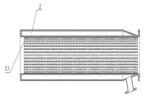 Sewage contamination vacuum exhaust and separation device