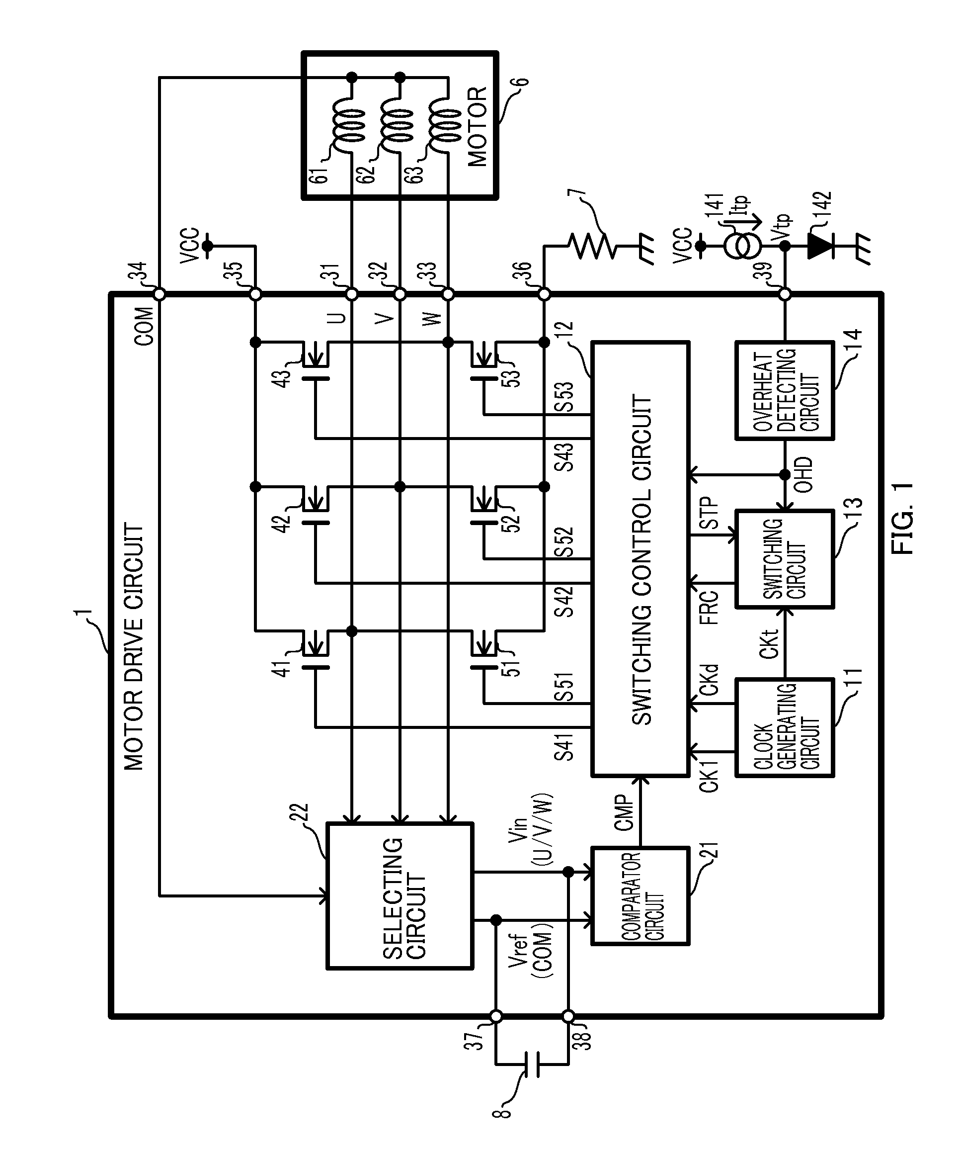 Motor drive circuit and illumination apparatus