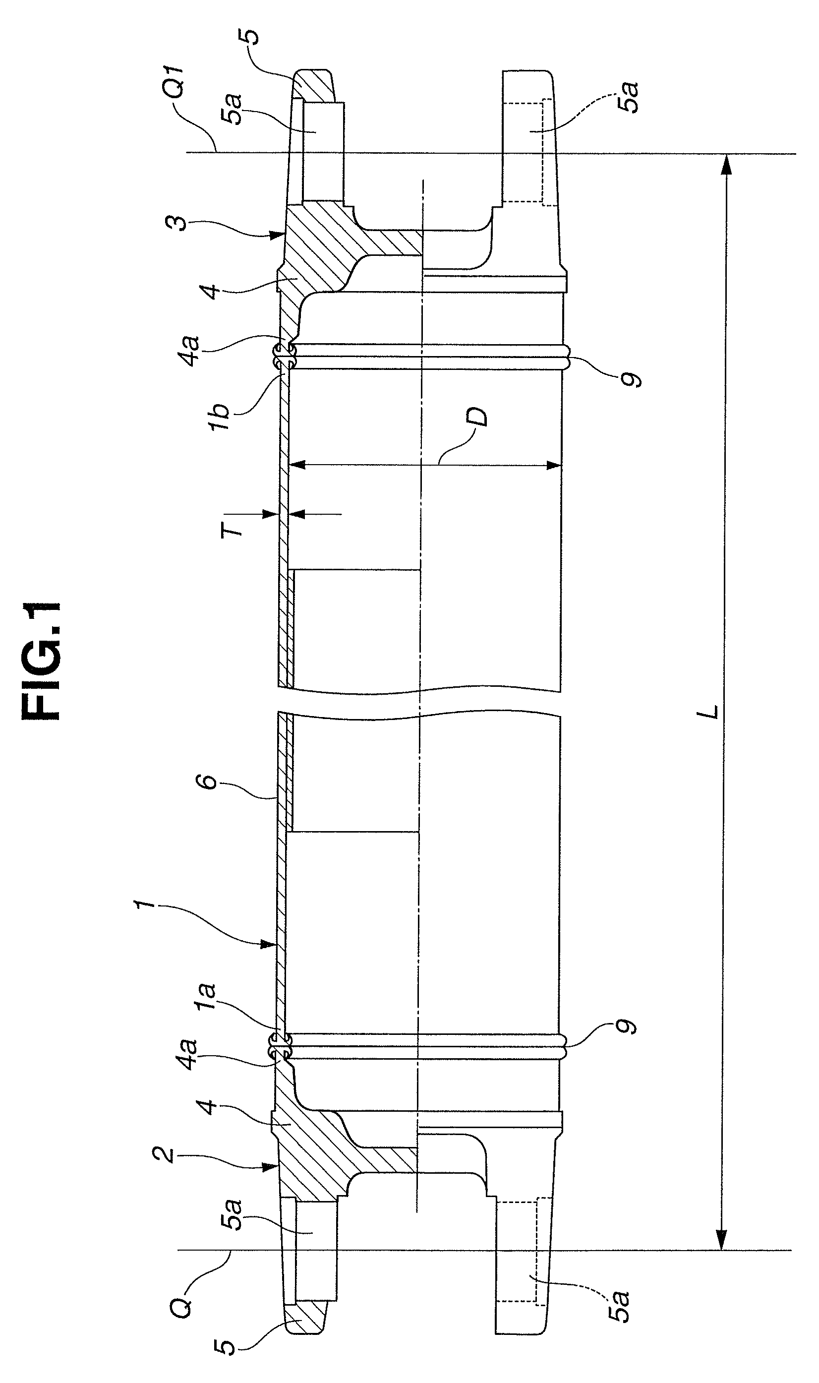 Aluminum alloy propeller shaft and friction welding process thereof