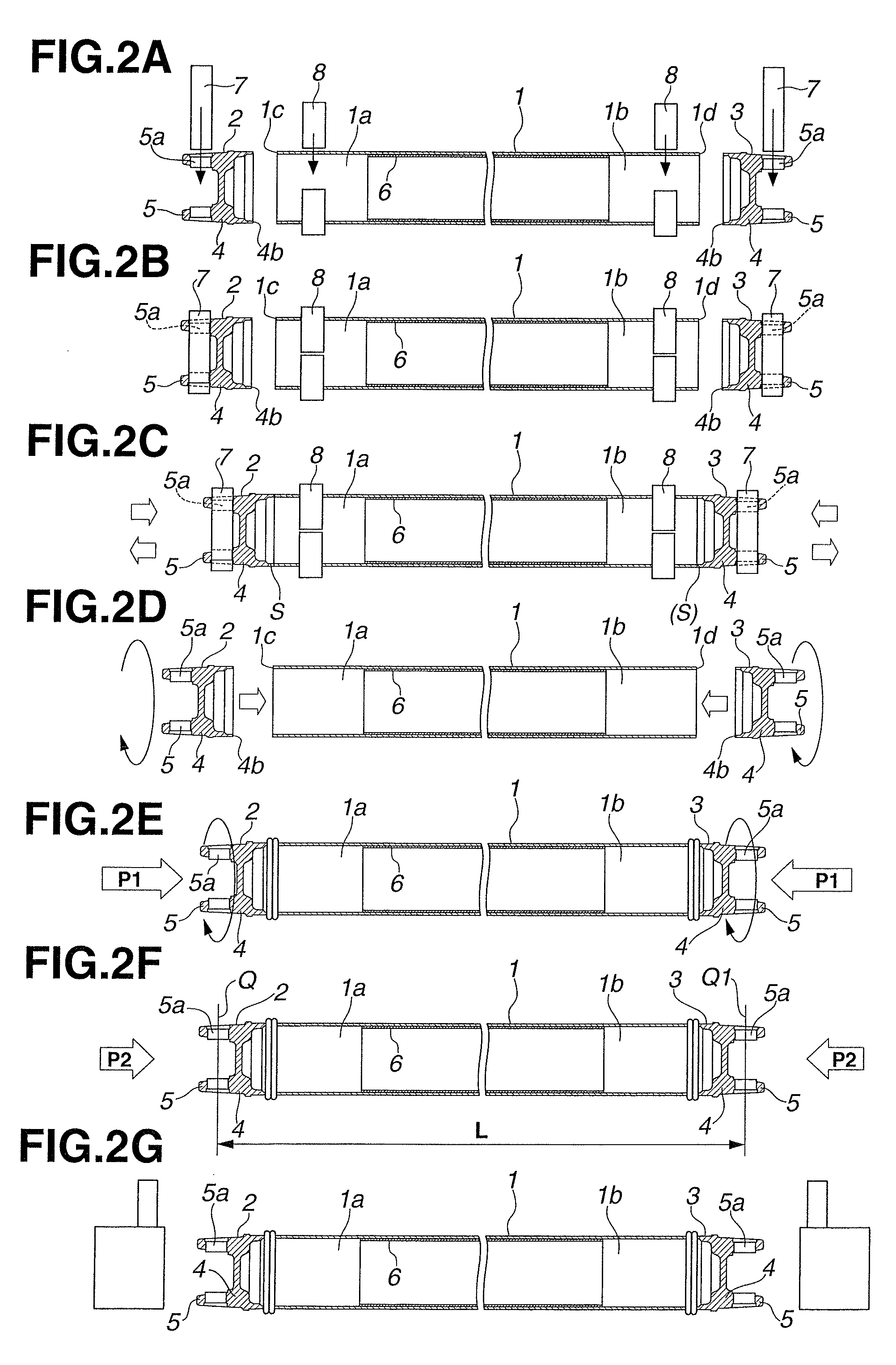 Aluminum alloy propeller shaft and friction welding process thereof
