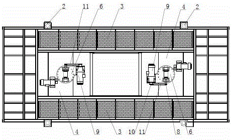 Automatically rotated and moved ground parking platform