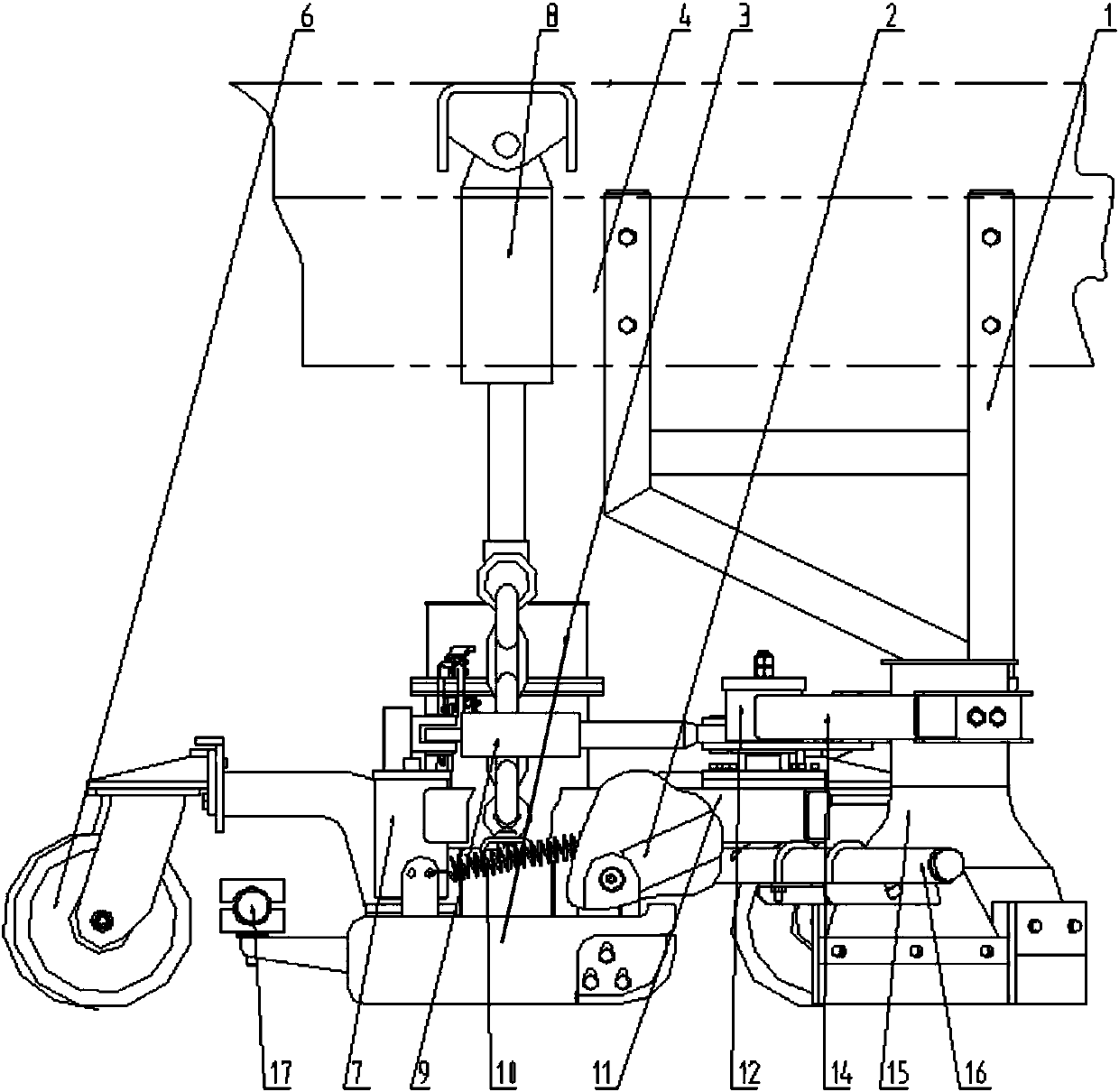 A special suction port for washing and sweeping cars