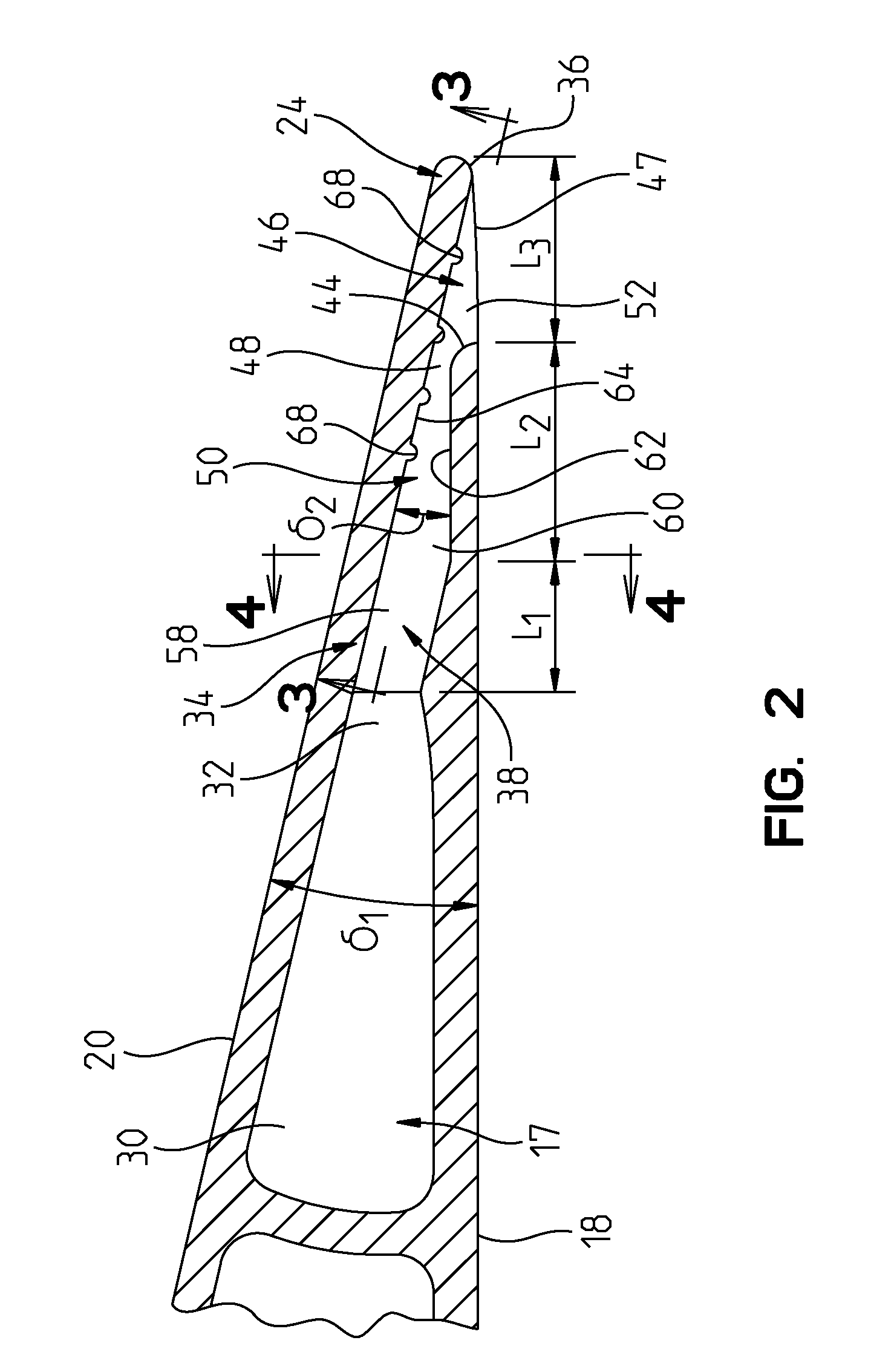 Trailing edge cooling slot configuration for a turbine airfoil