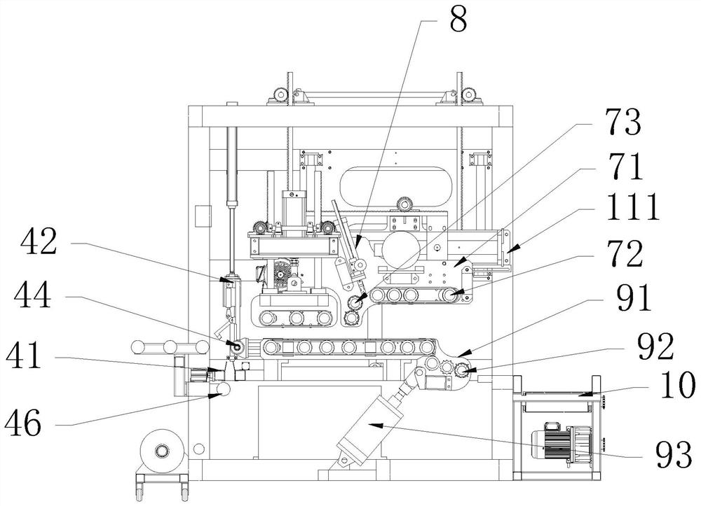 Mattress roll-packing machine