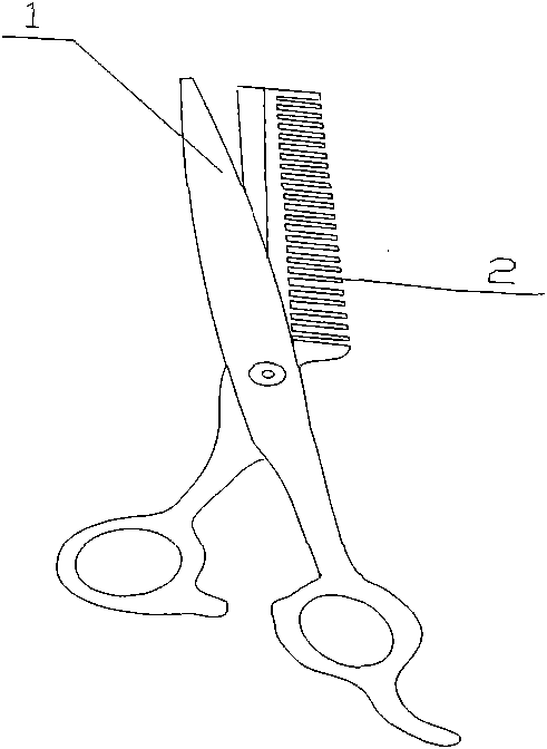 Composite comb scissors