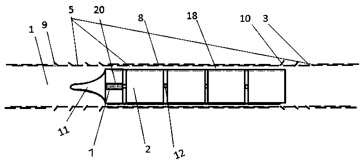 Rapid transportation device taking pipe as track