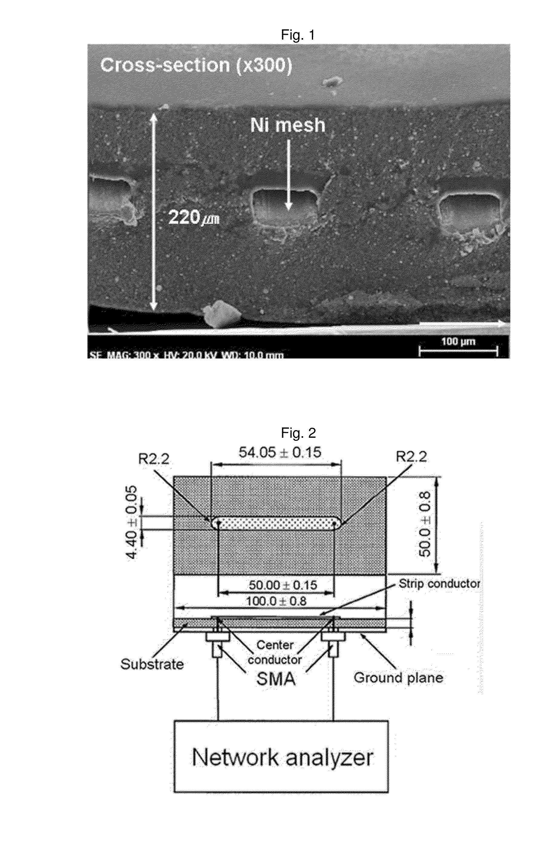 Waveband electromagnetic wave absorber and method for manufacturing same