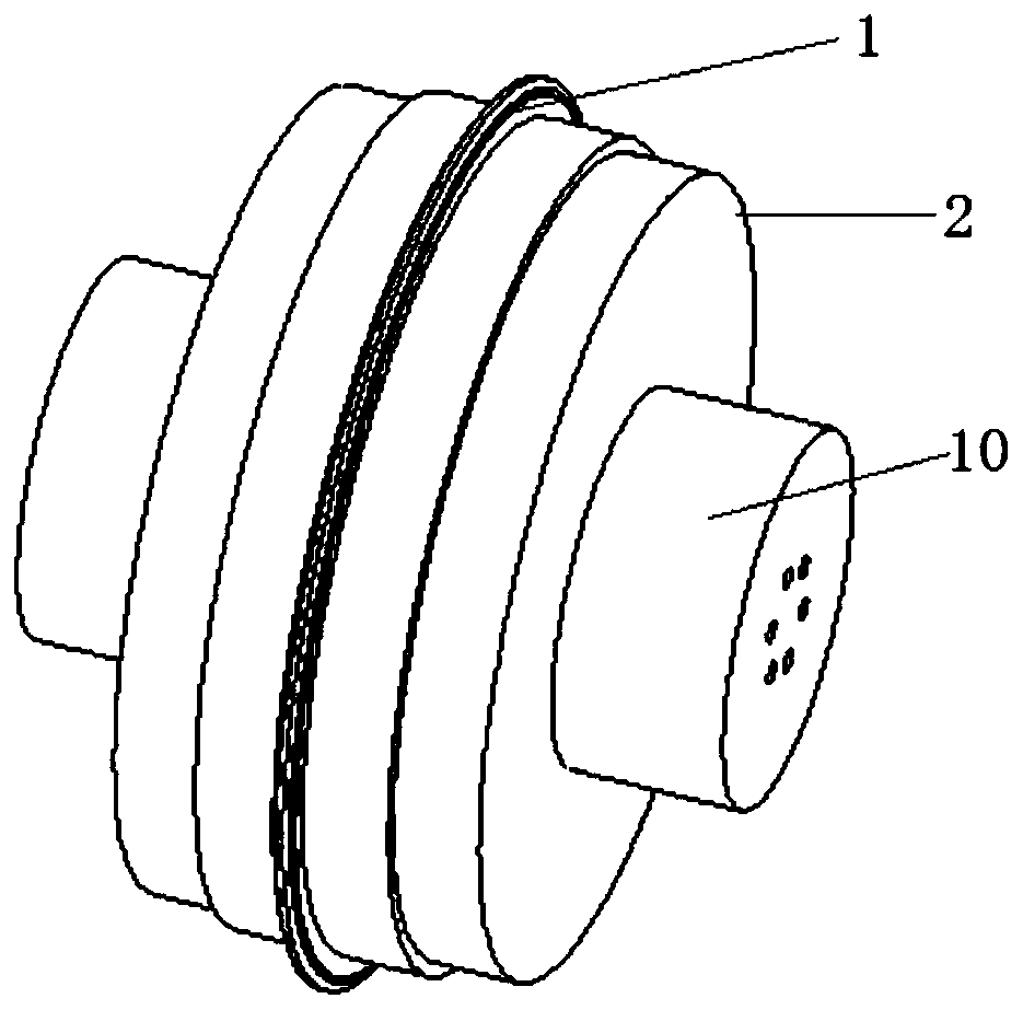 Magneto-rheological elastomer and piezoelectric hybrid control type shield hobbing cutter