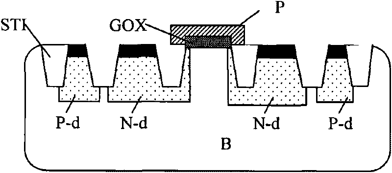 Lateral diffusion metal oxide semiconductor transistor structure