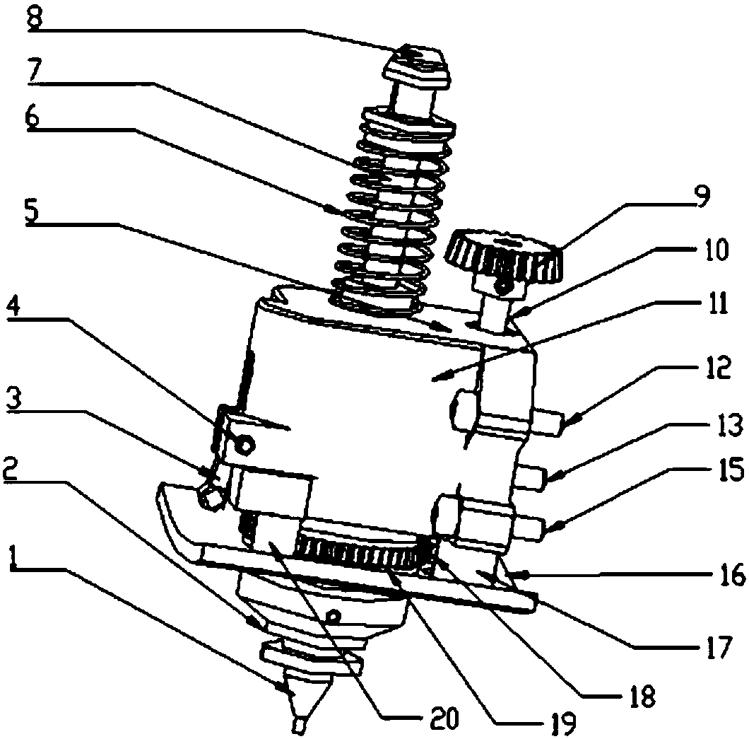 Body motion device of a placement machine