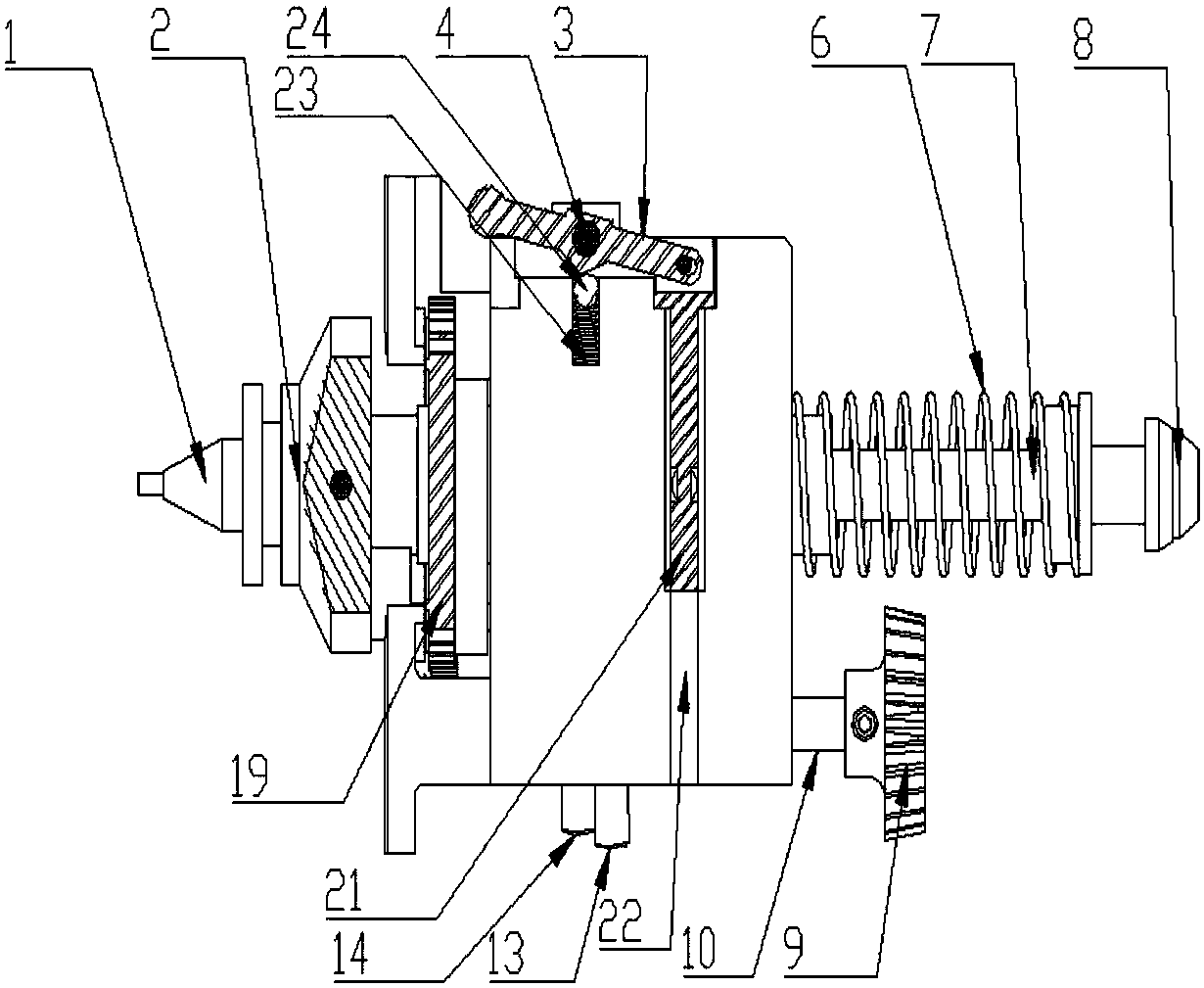 Body motion device of a placement machine