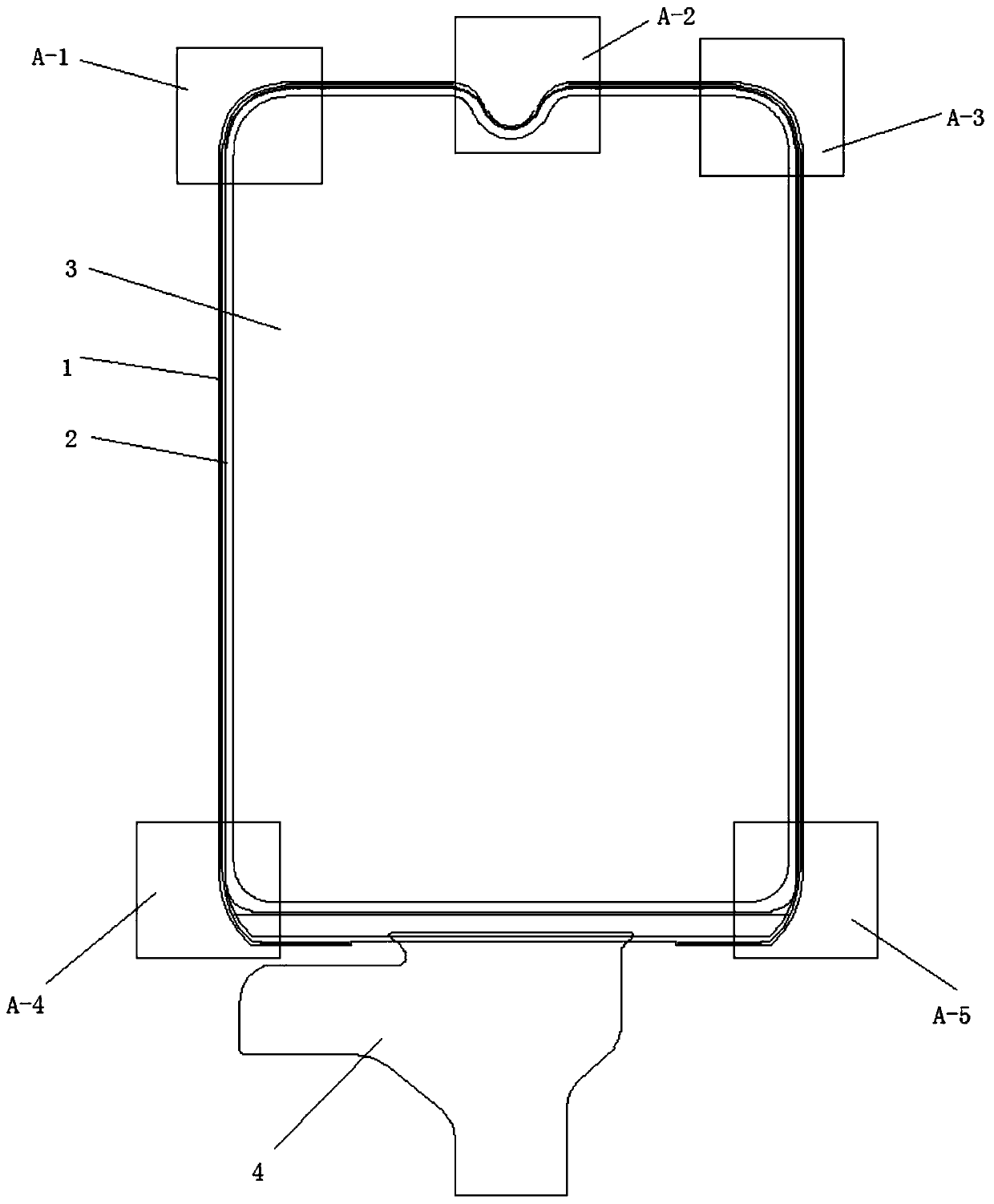 Narrow-frame TFT light leakage prevention structure