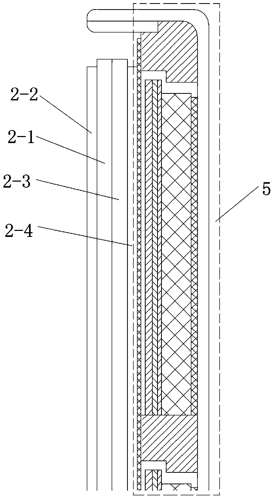 Narrow-frame TFT light leakage prevention structure