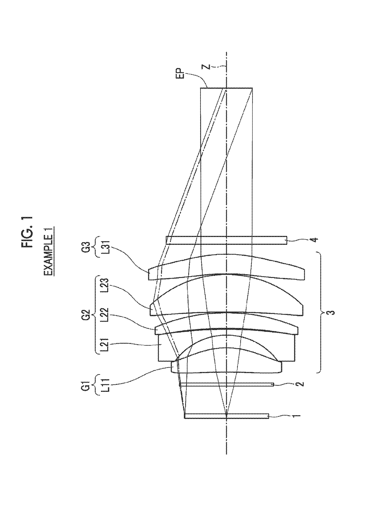 Ocular lens and imaging apparatus