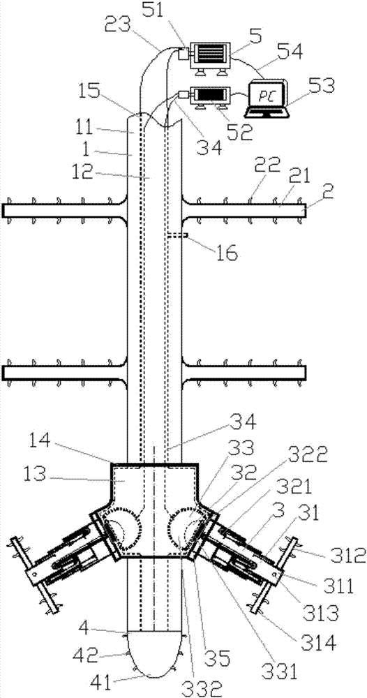Drill bit system for root-shaped mixing pile