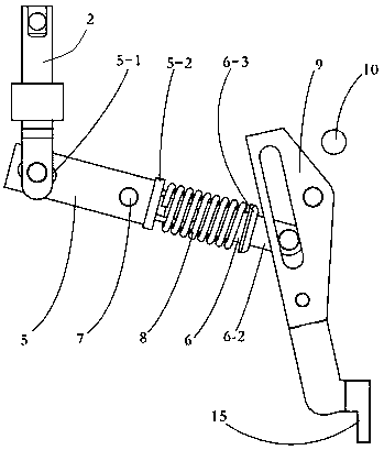 A circuit breaker opening and closing holding mechanism