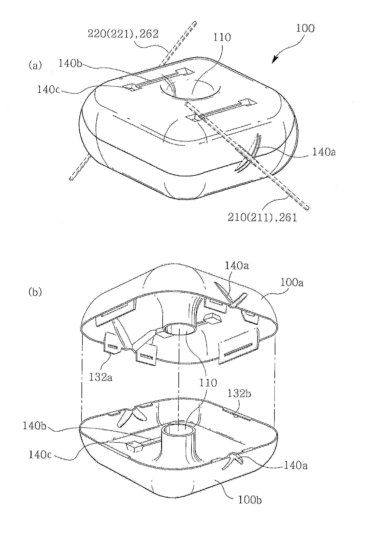 Doughtnut-shaped hollow core body, bidirectional hollow core slab using the same, and construction method thereof