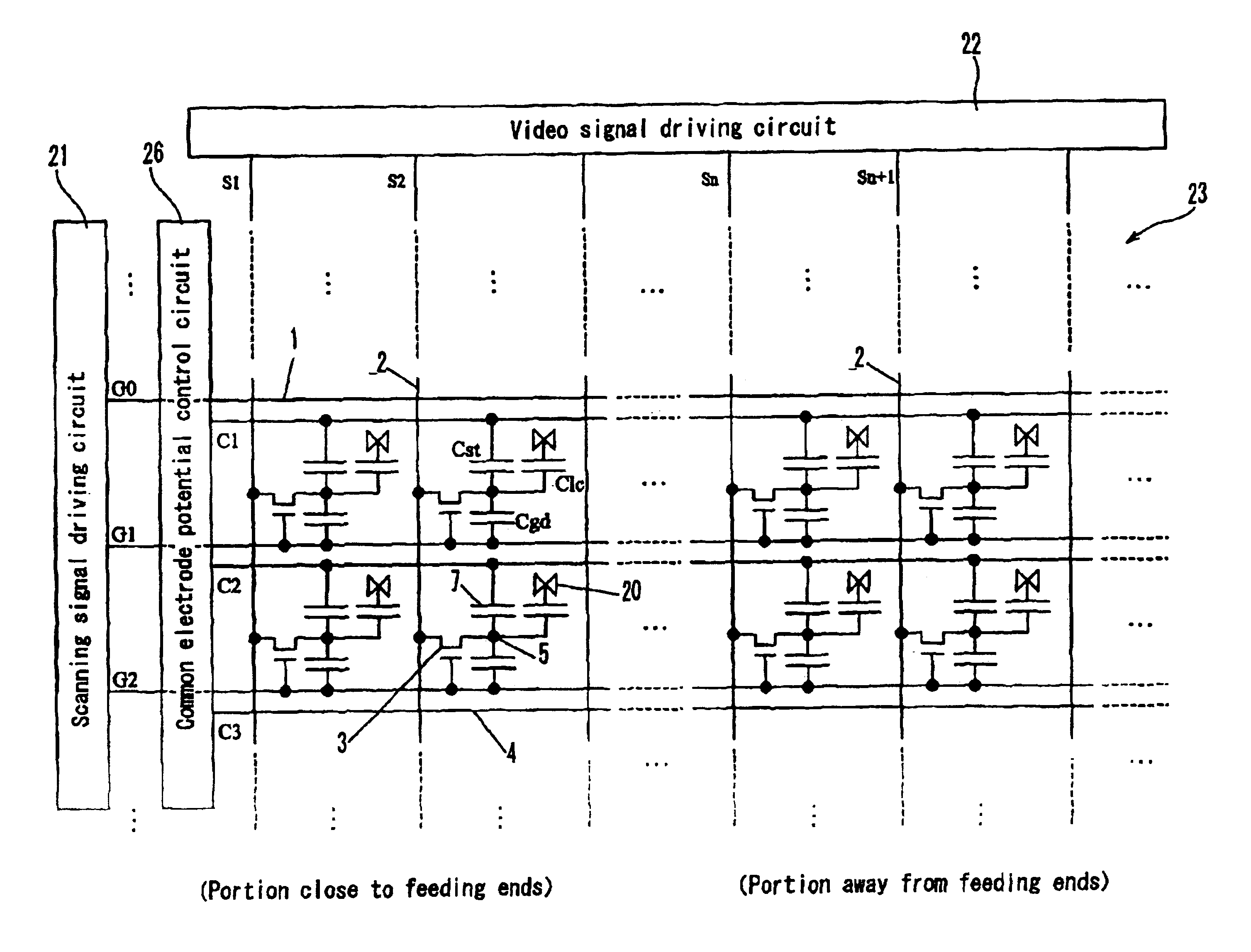 Active matrix type display apparatus, method for driving the same, and display element