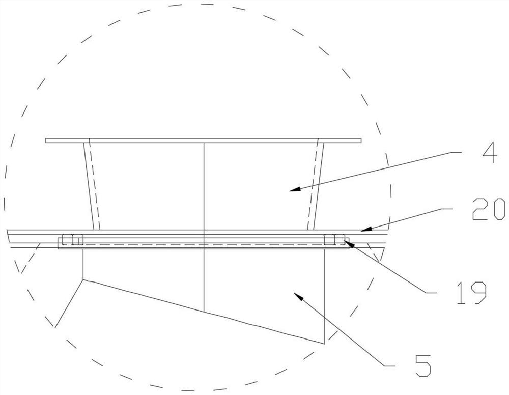 Telescopic sealing type rotary distributor and distributing method thereof