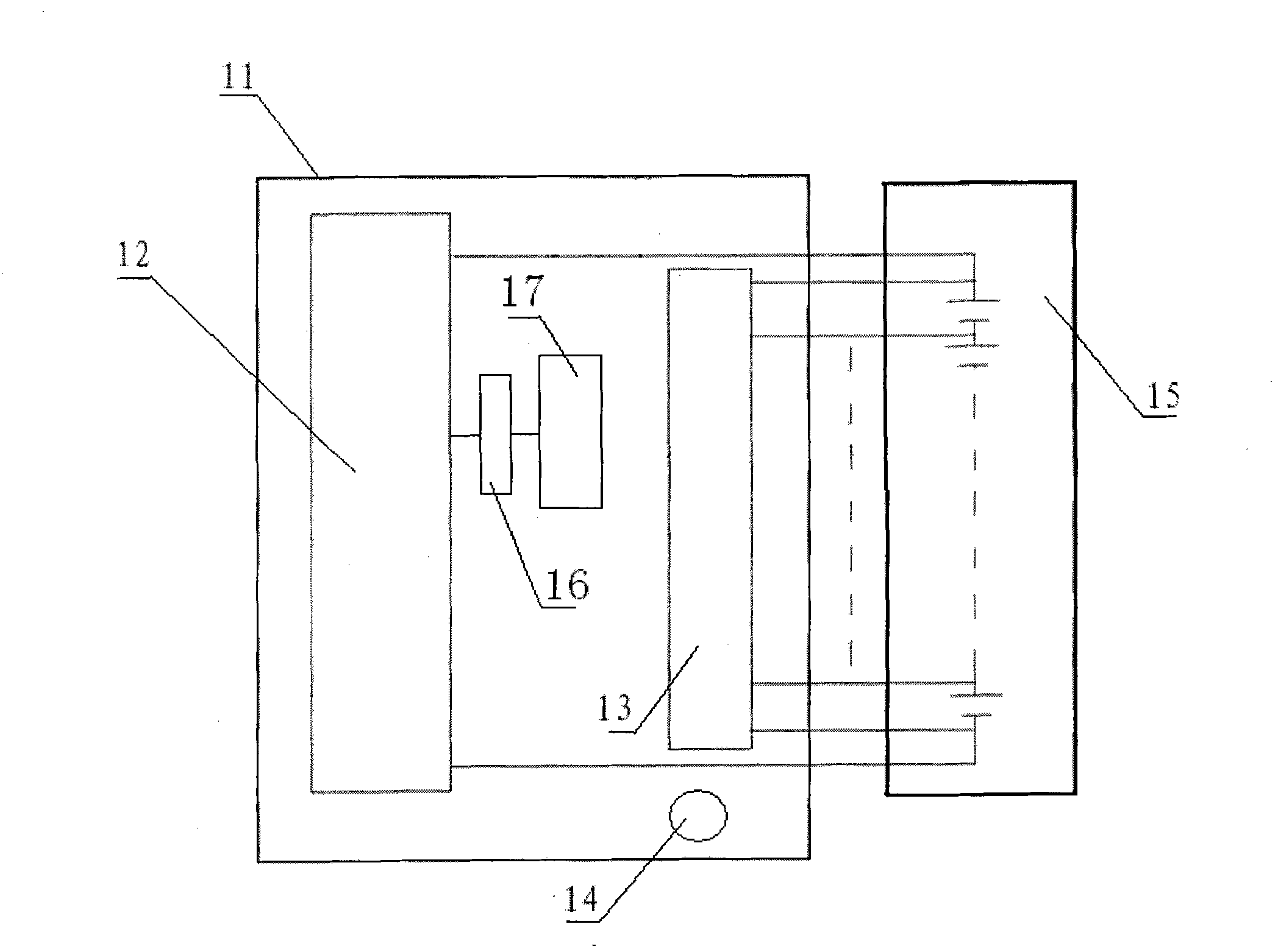 Power lithium-ion battery charging set provided with equalizing charge inside