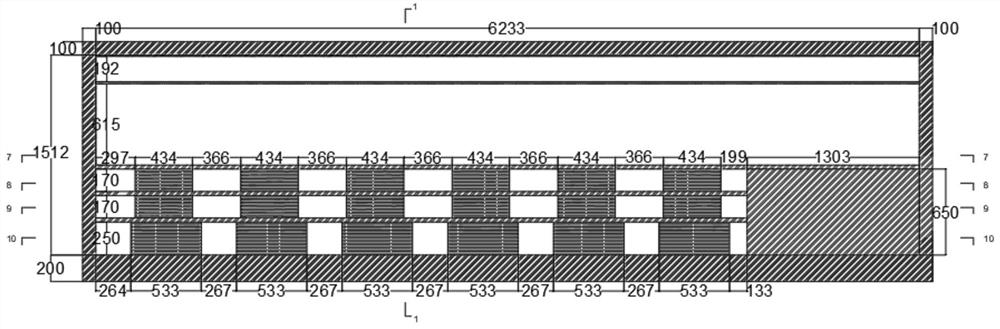 Underground tall and large space building ventilation model test bed design method in top air supply mode