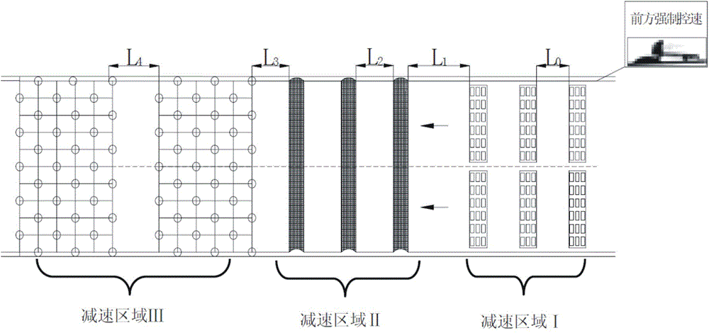 A long downhill energy-dissipating deceleration pavement and its construction technology