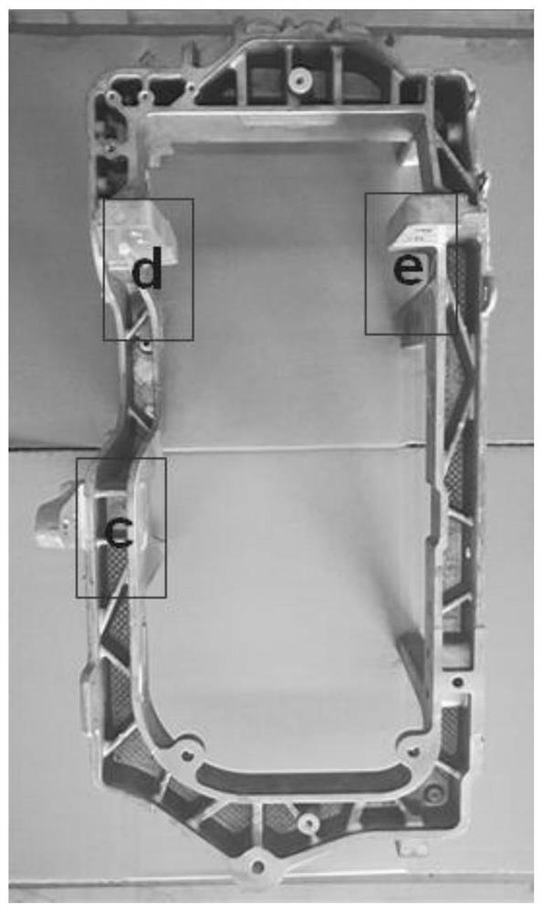 An aluminum alloy integrated electric drive assembly mounting frame and its low-pressure casting method