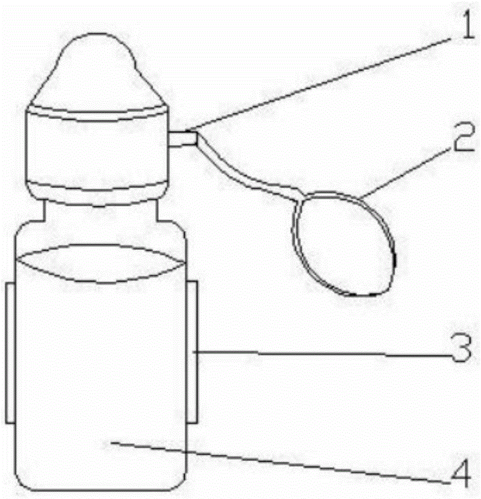 Eyedrop bottle with support