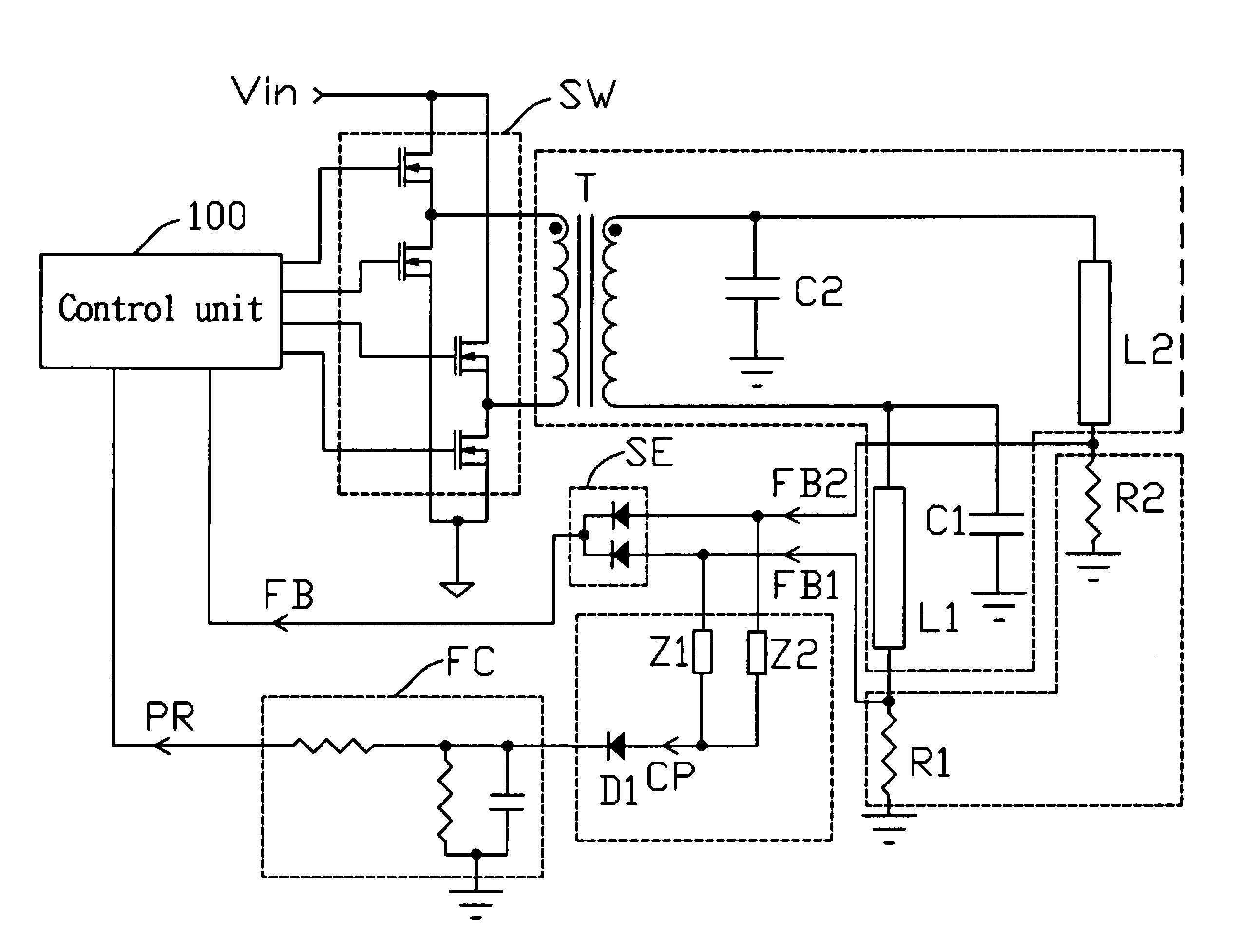 Fluorescent lamp driver circuit