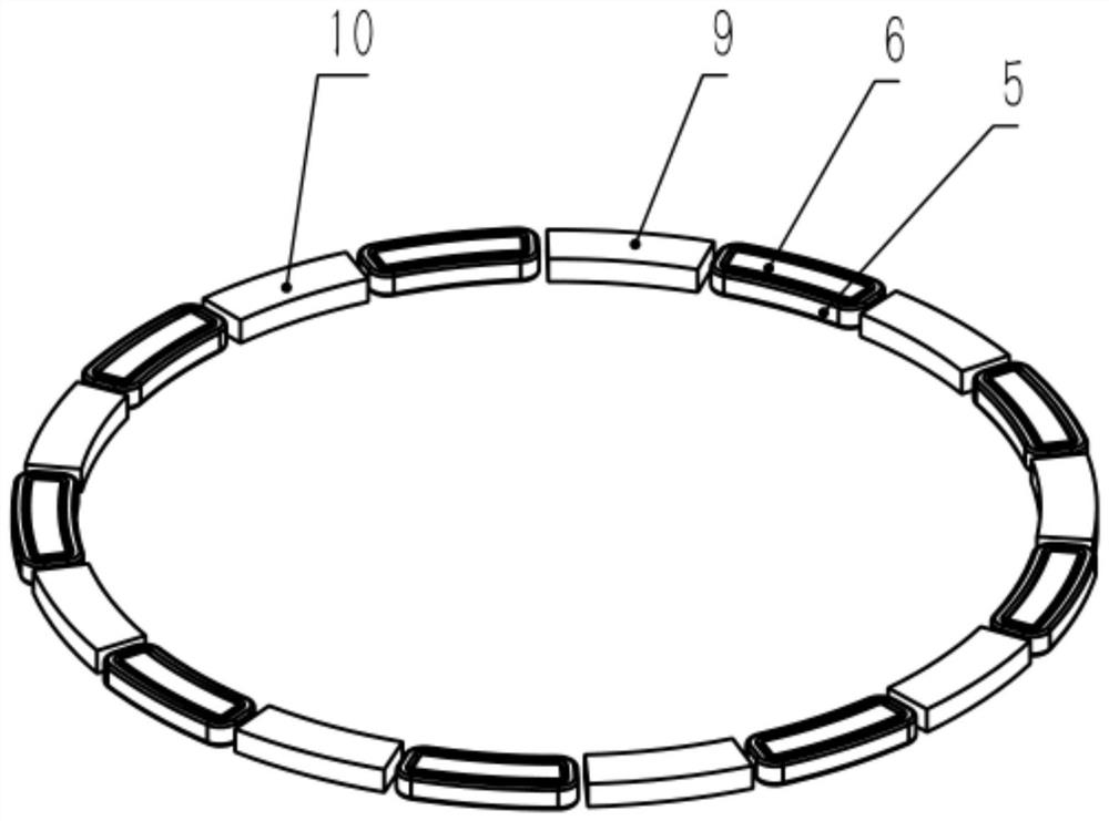 A marine smart sealing ring with self-generating function