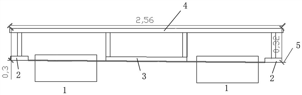 Rapid construction method for elastic supporting block type monolithic track bed